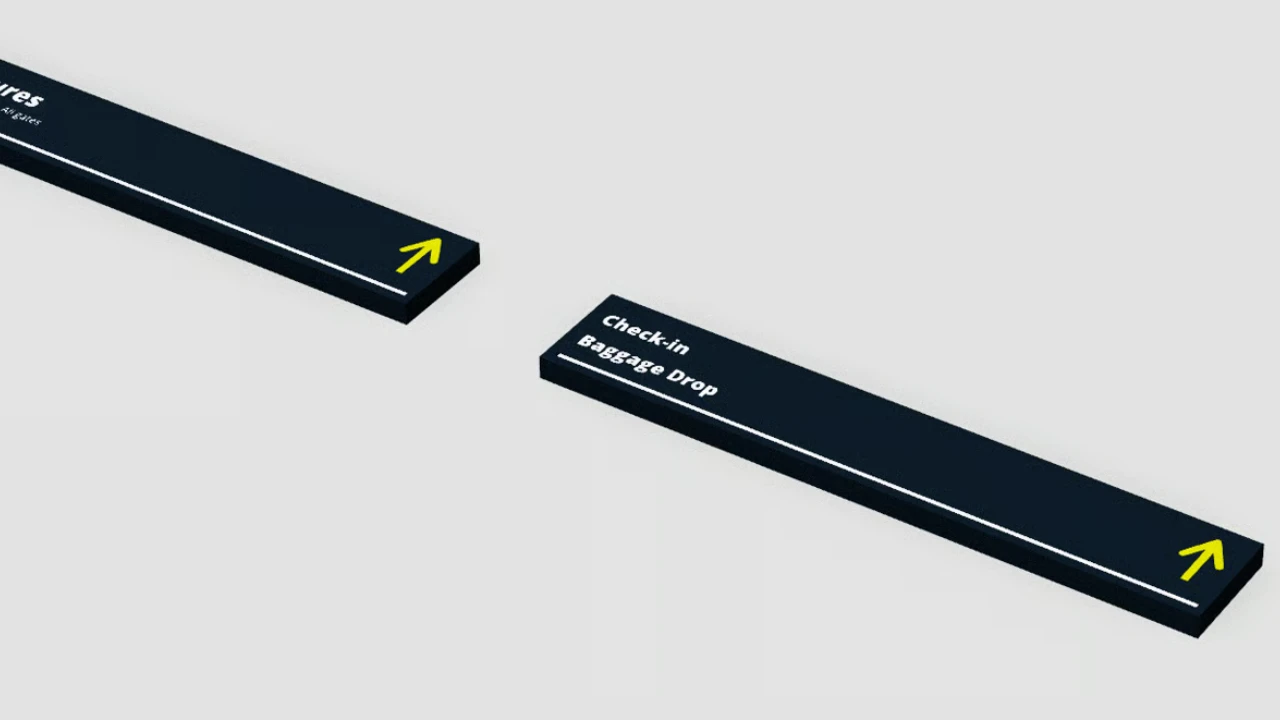 Airport Sign Packs - Roblox Models