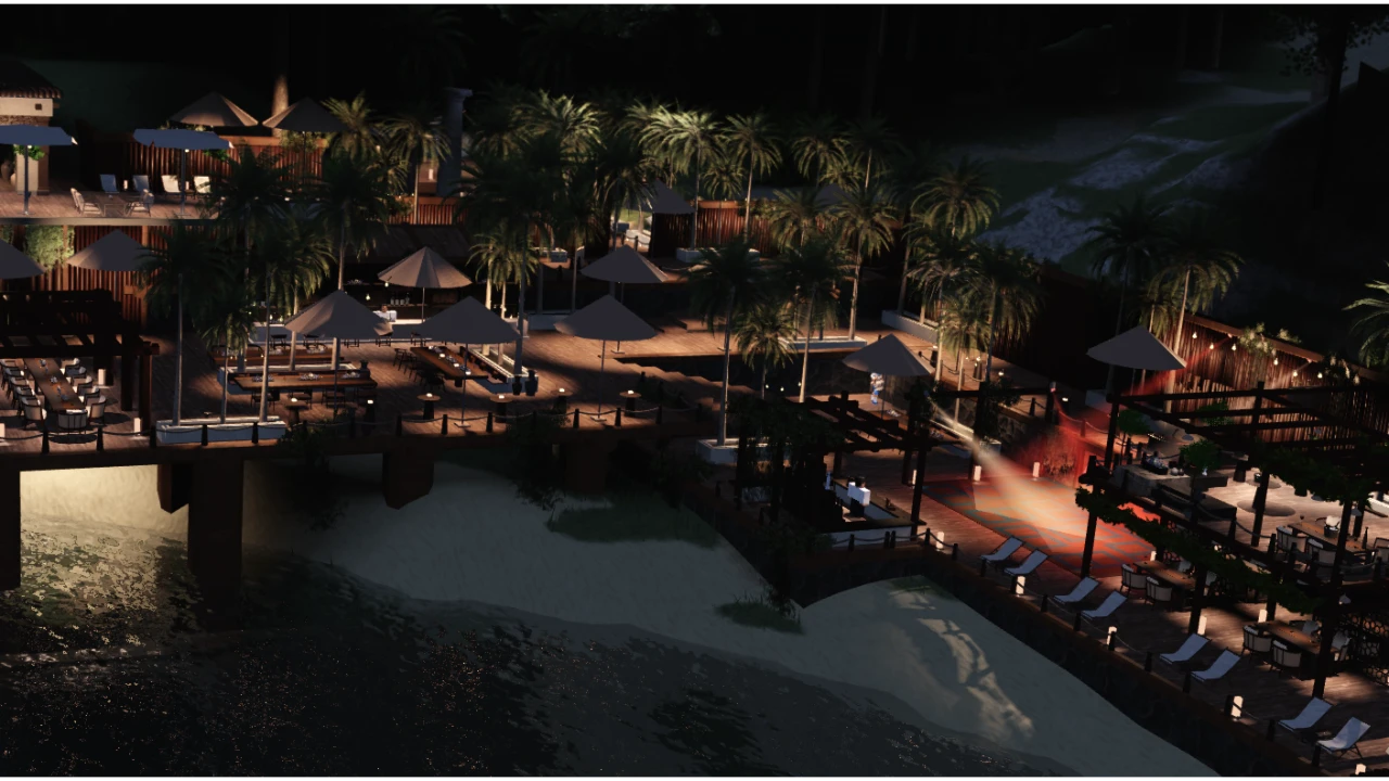 Casa Sullago, Tropical Beach Club - Roblox Maps