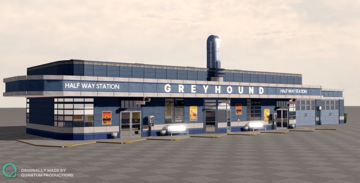 Greyhound Bus Station - Roblox Buildings