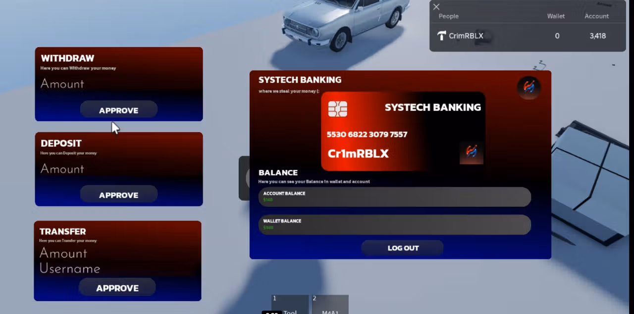 Banking System V2 - Roblox Scripts