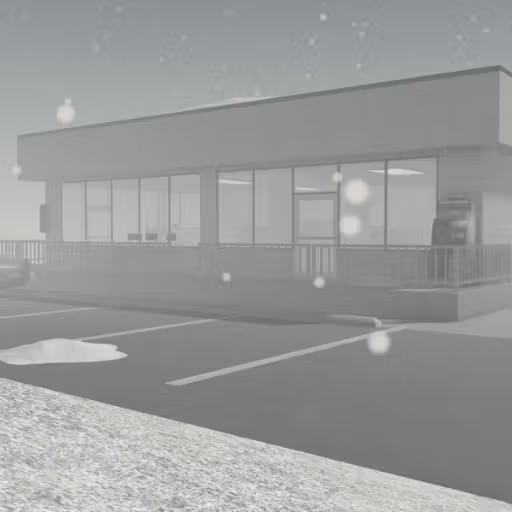 Laundromat Nowhere Winter - Roblox Maps