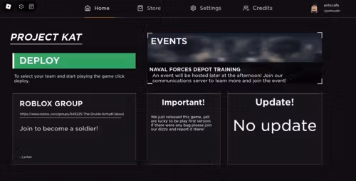 Project Kat (Main Menu) - Roblox Scripts